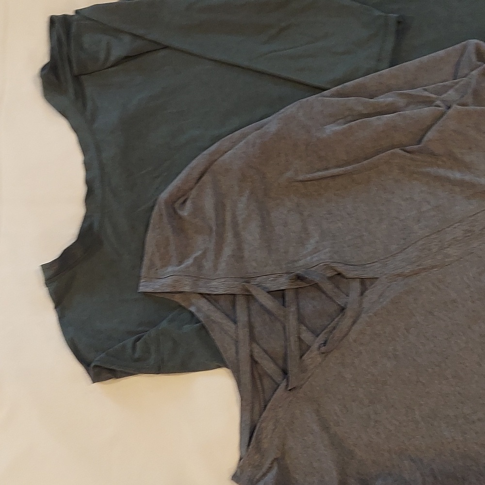 Apana Activewear Top, Back Lace Up - Lot of 2